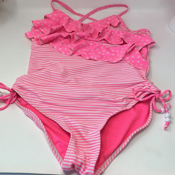 EUC Justice swimsuit with ruffles - Picture 3 of 7